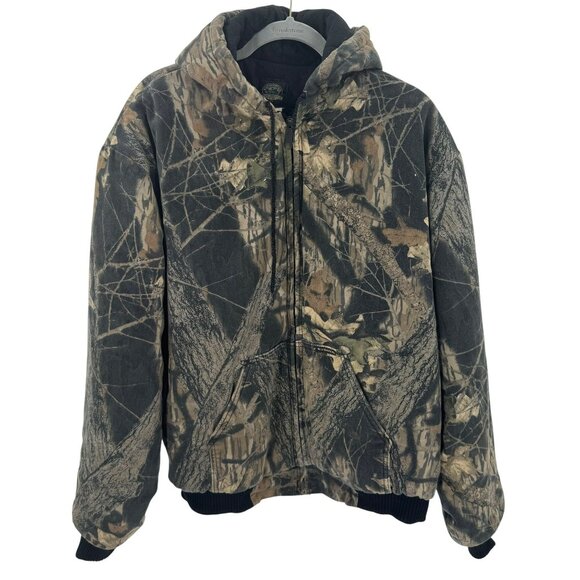 Wolf Mountain Hunting Wear Camouflage Quilted Jacket Mens Size XL Warm & Durable - Picture 1 of 8